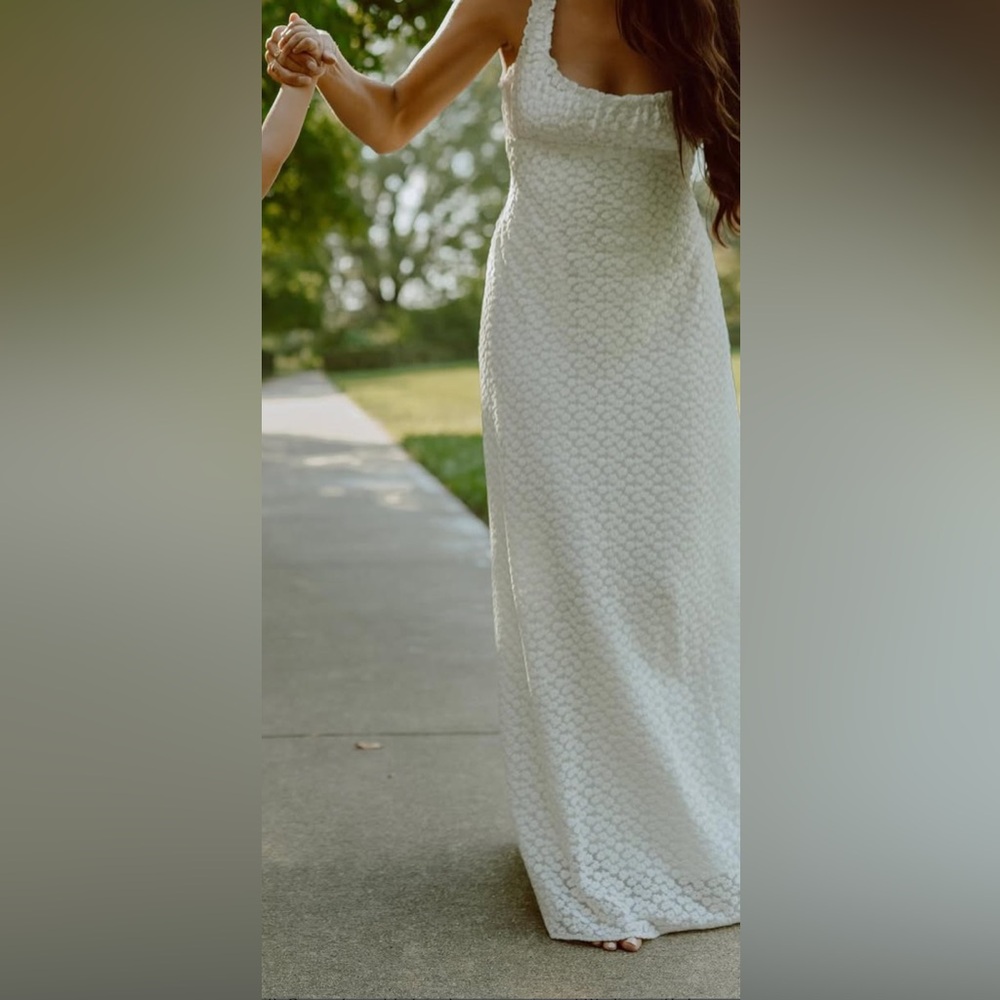 WeWoreWhat Ivory Maxi Dress - M